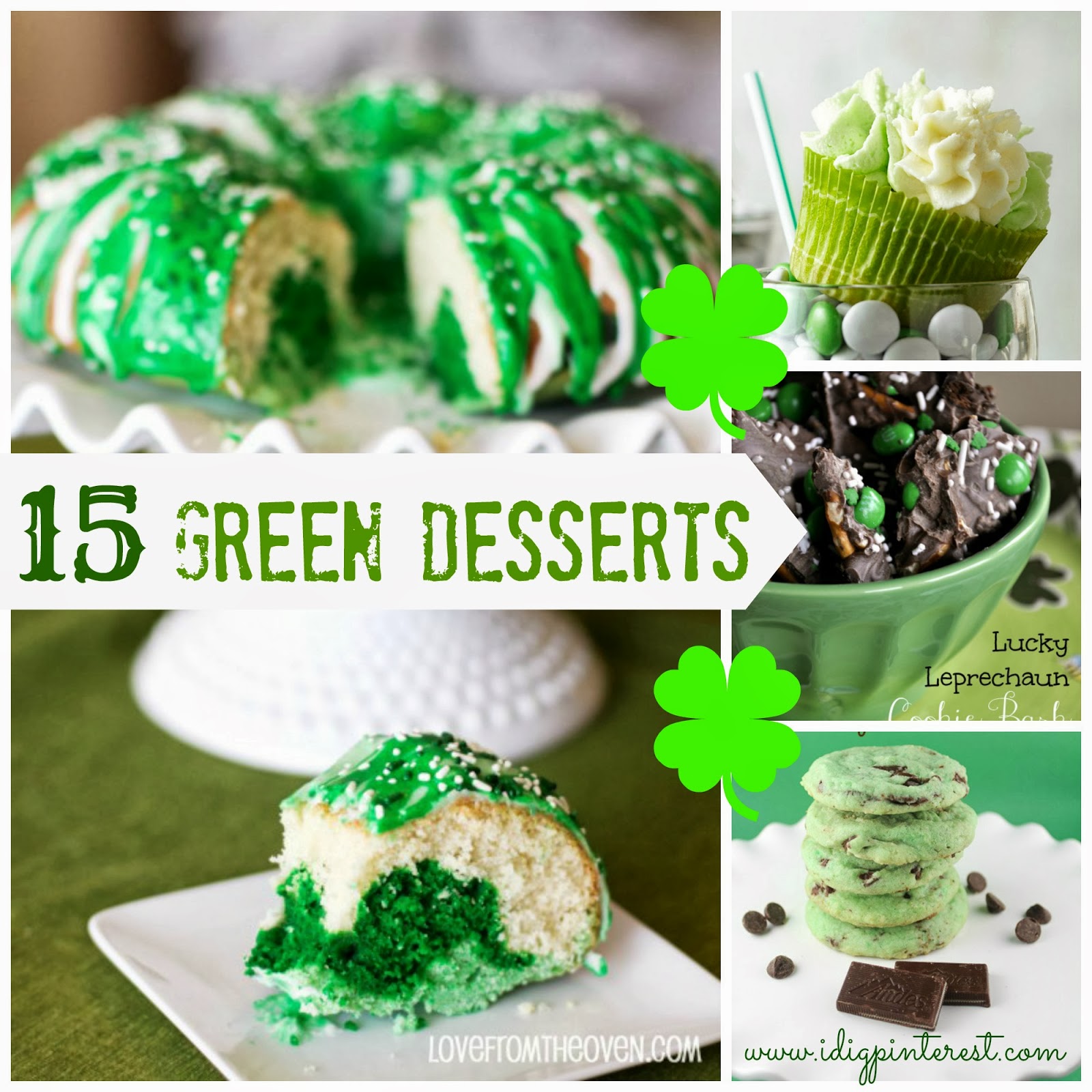 15 Green Desserts for St. Patrick's Day I Dig Pinterest