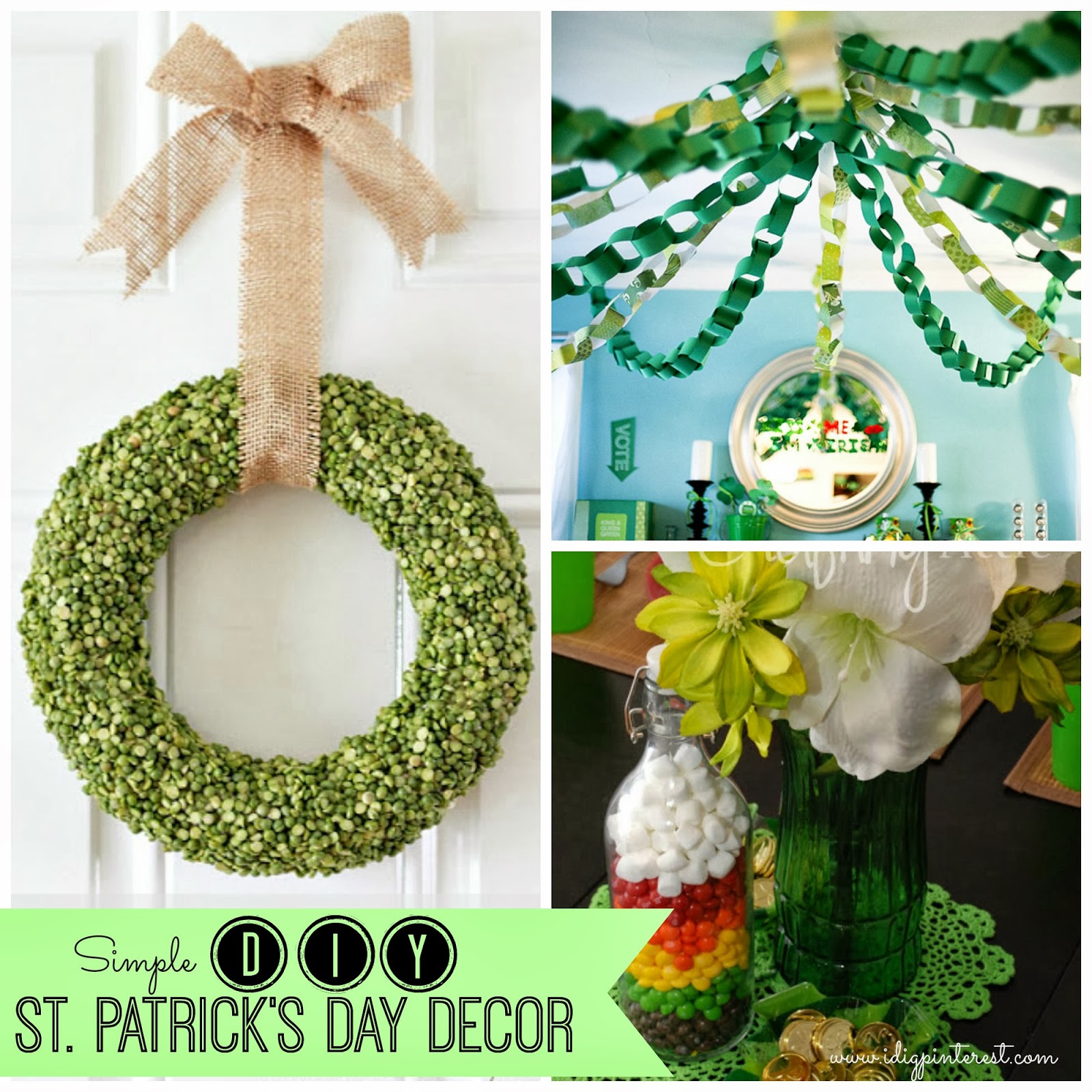 Simple Inexpensive DIY St Patrick s Day Decor I Dig Pinterest