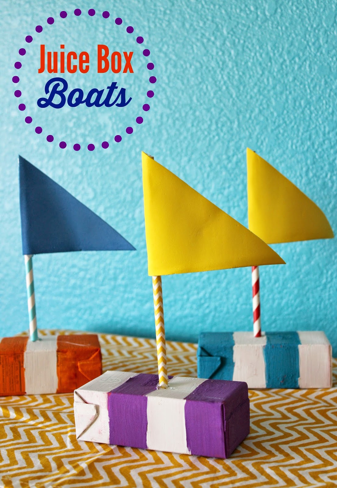 Juice Box Boats Kids' Summer Craft I Dig Pinterest