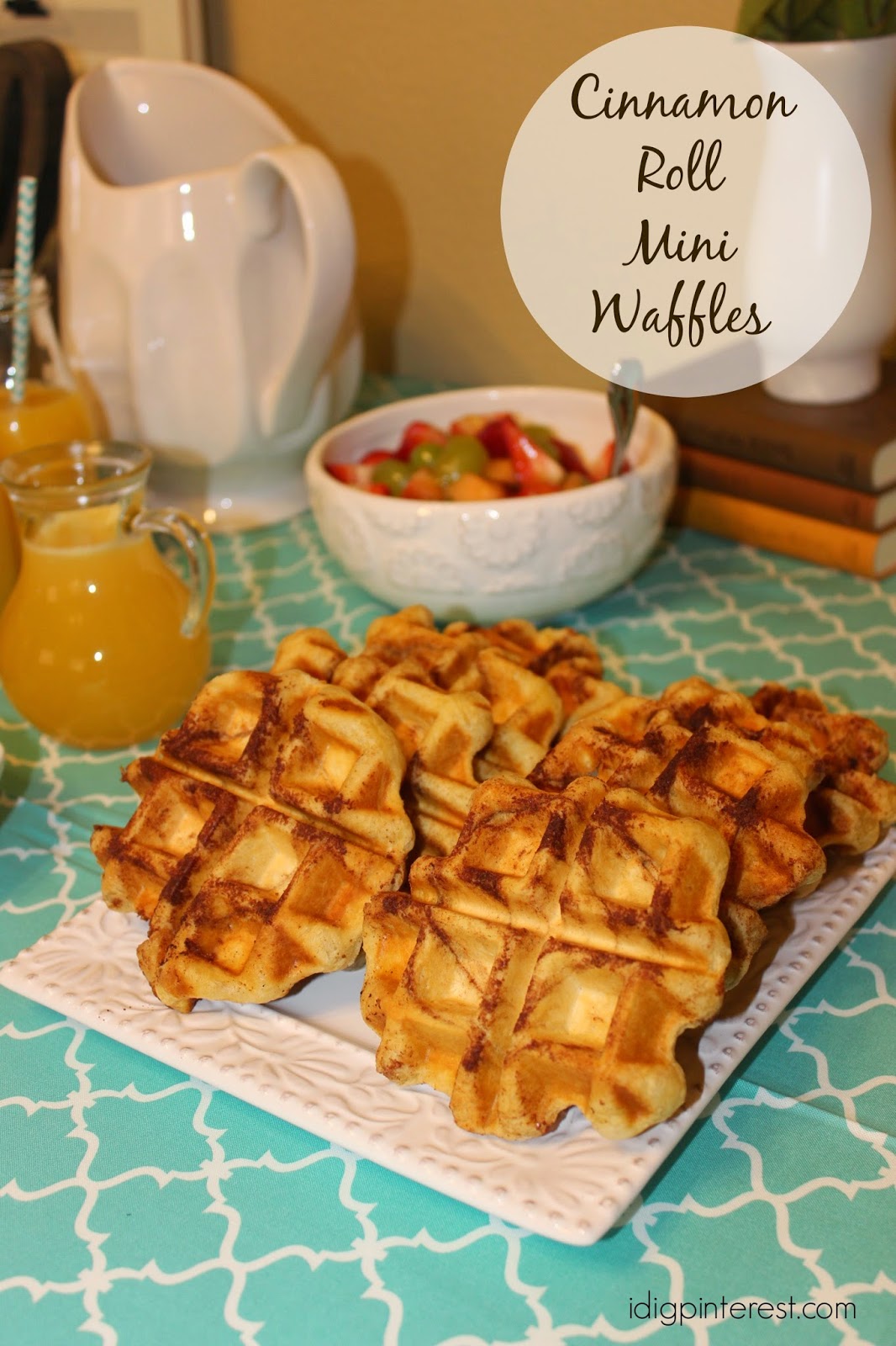 CinnamonRollMiniWaffles
