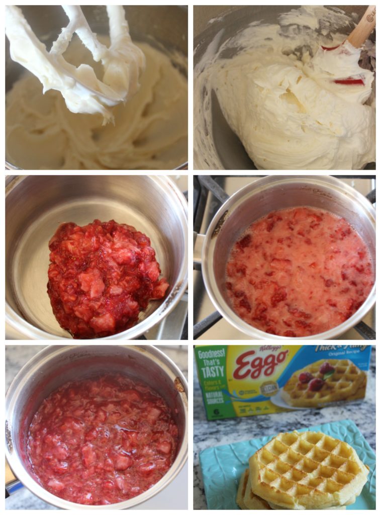 strawberry shortcake tacos collage