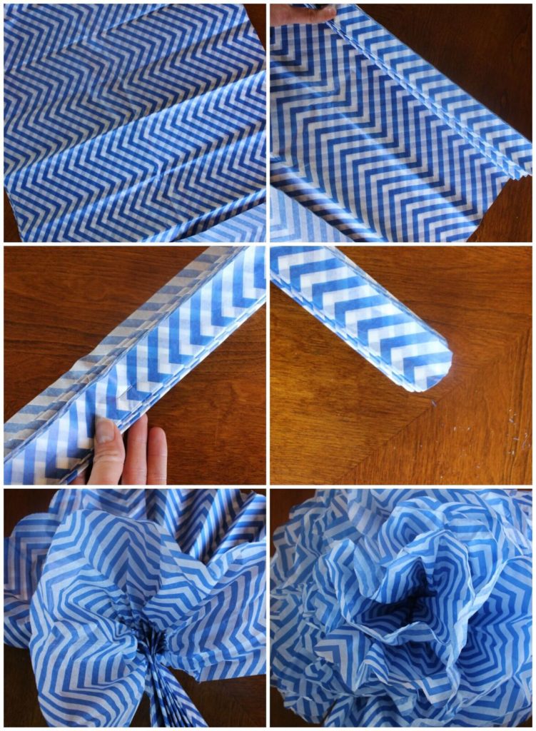 tissue paper flowers tutorial