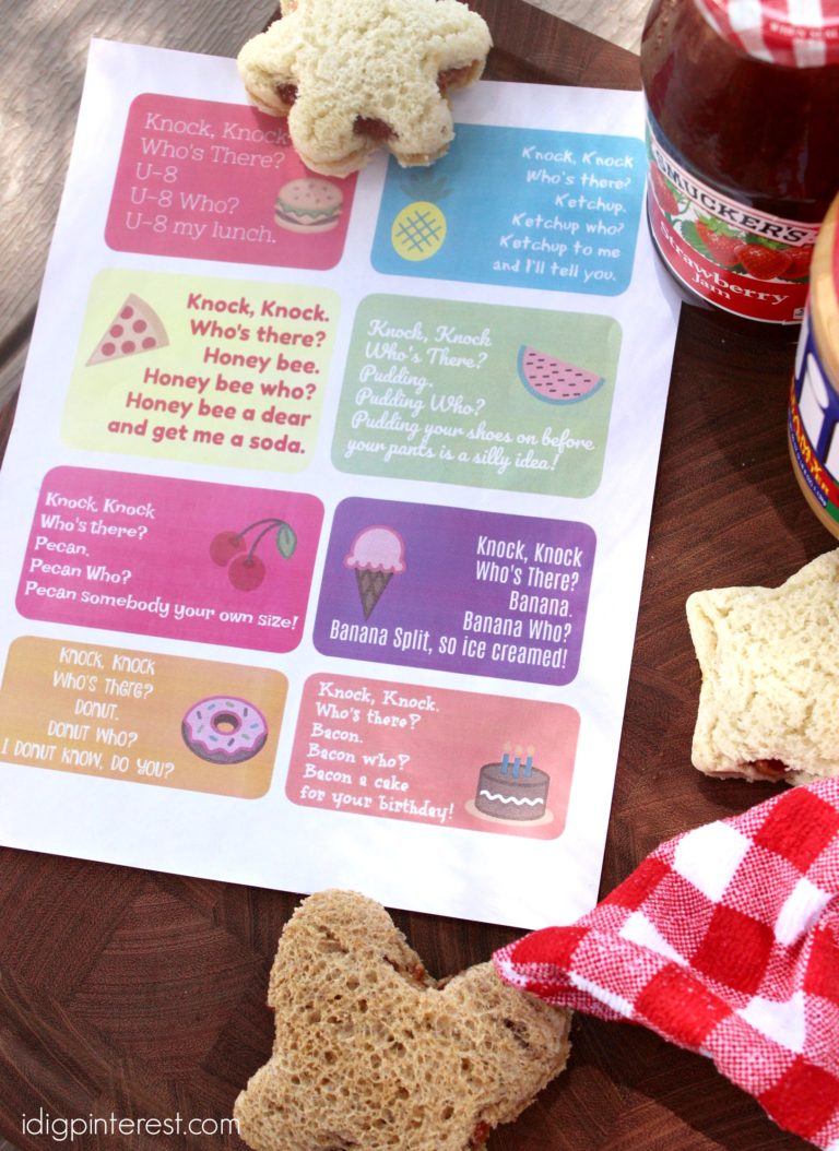 Knock Knock Lunch Box Jokes - I Dig Pinterest