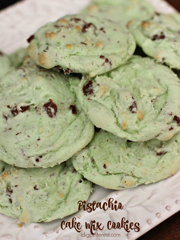 Pistachio Cake Mix Cookies - I Dig Pinterest