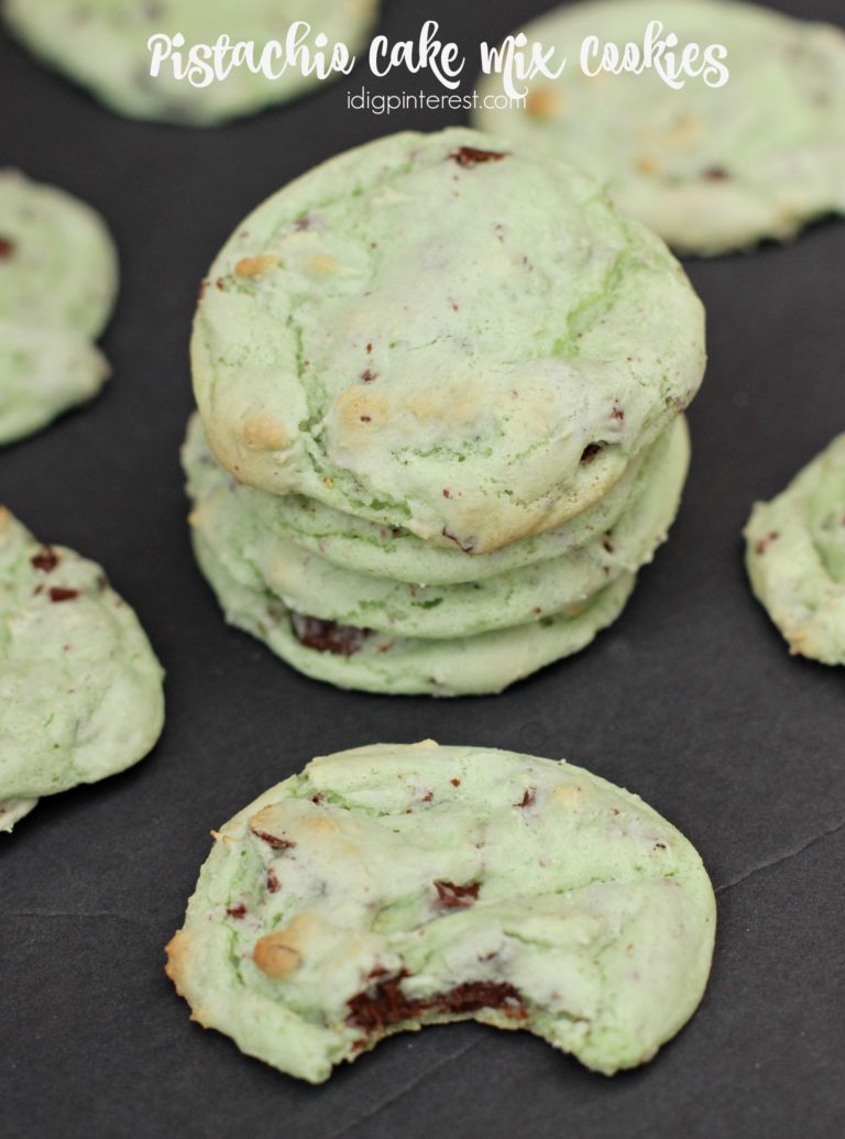 Pistachio Cake Mix Cookies - I Dig Pinterest