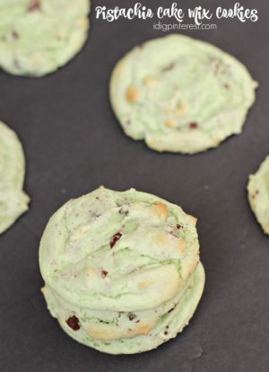 Pistachio Cake Mix Cookies - I Dig Pinterest