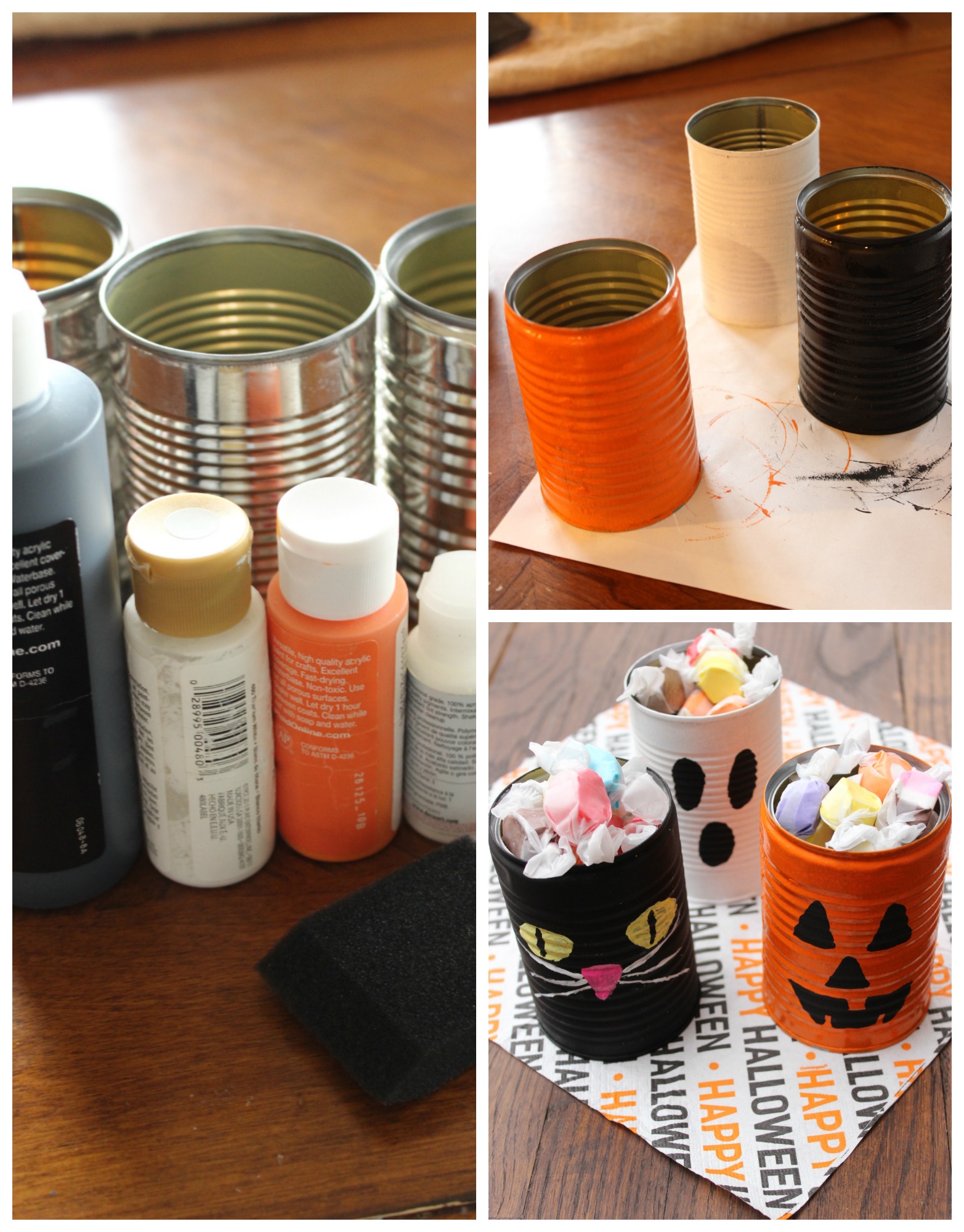 Halloween Treat Cans - I Dig Pinterest