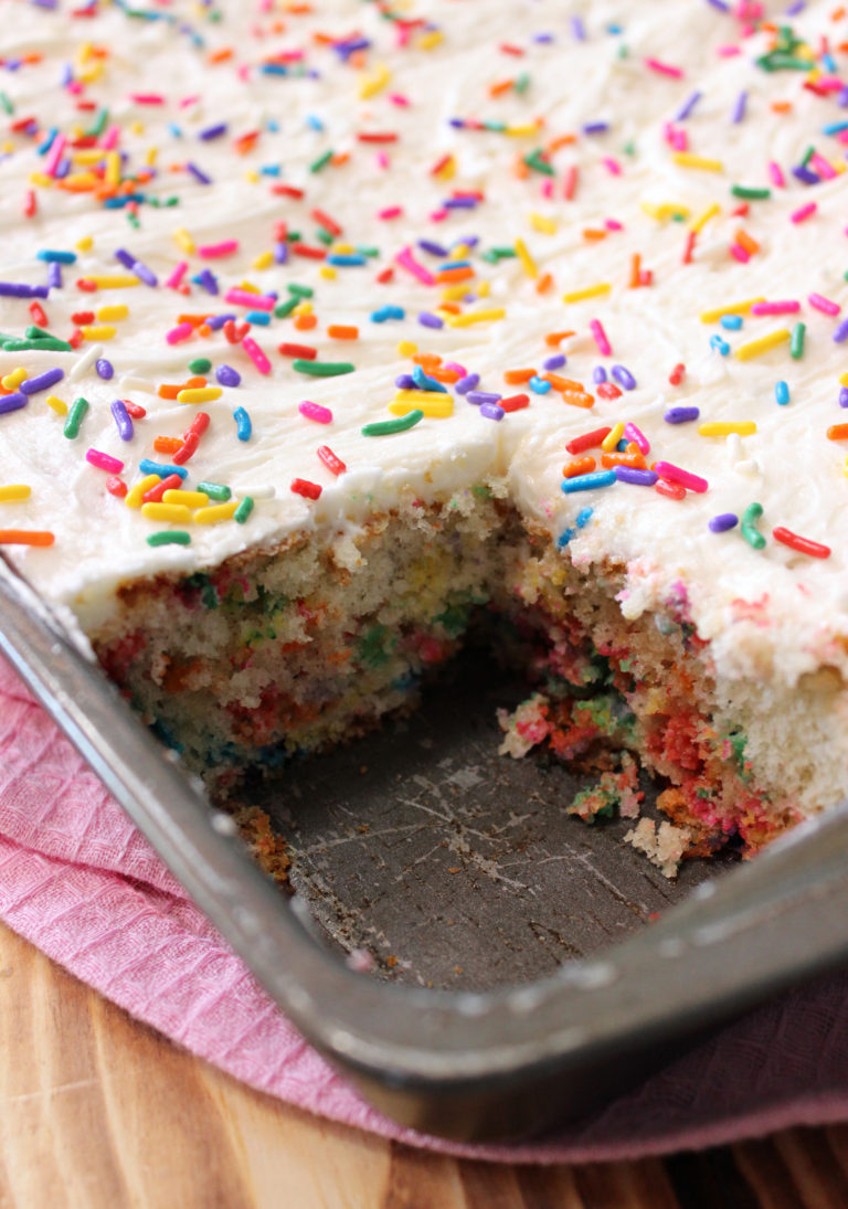 The Best Funfetti Cake Starting with a Boxed Mix I Dig Pinterest