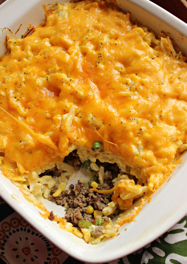 Hamburger Hash Brown Casserole I Dig Pinterest
