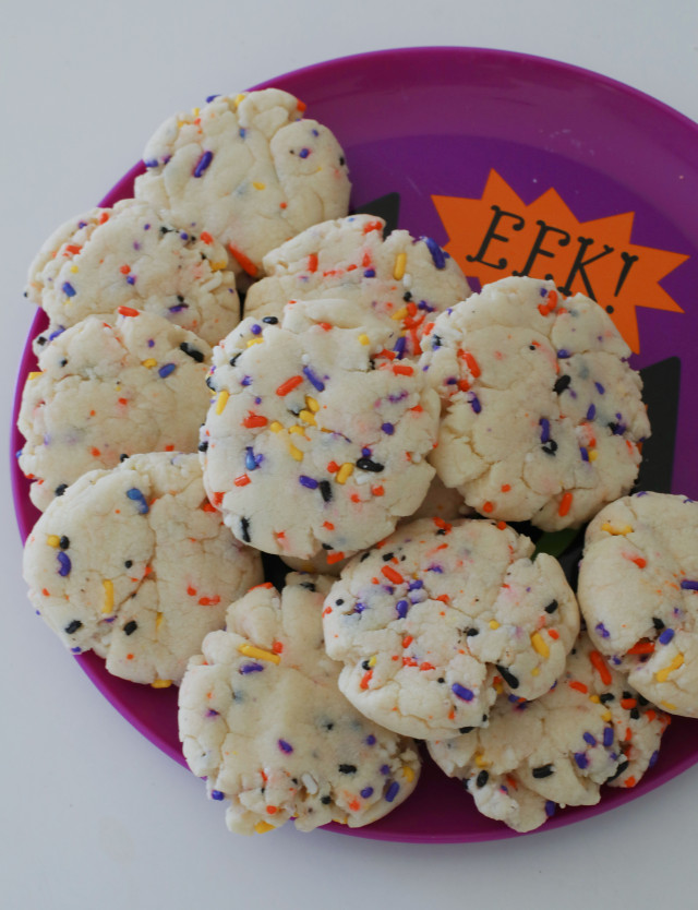 Halloween Funfetti Cake Mix Cookies I Dig Pinterest